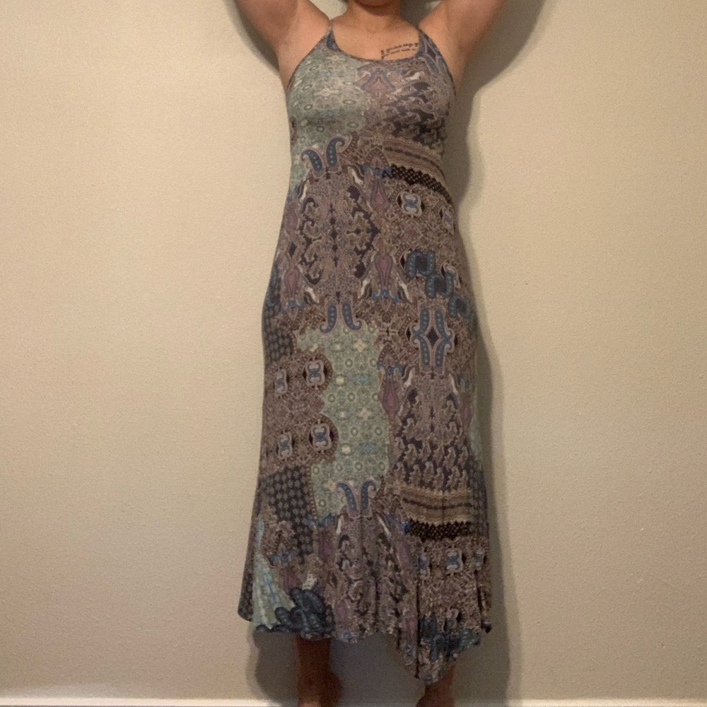 Paisley maxi dress